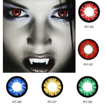Lentilles de cosplay Chat coloré Contacts lentilles couleur Halloween violet Gragon vert Alt Sharingan avec PP emballage